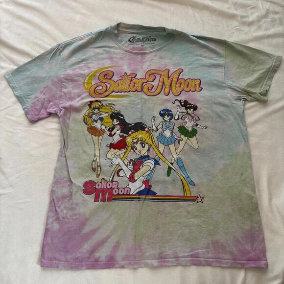 Sailor Moon Retro Tie Dye Graphic Tee Medium y2k 90s - Picture 1 of 7